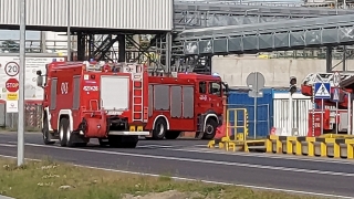 Pożar w zakładzie produkcyjnym