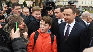 Prezydent Andrzej Duda spotkał się z mieszkańcami Gniezna