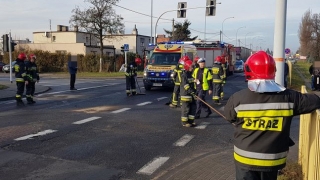 Zderzenie na skrzyżowaniu ul. Witkowskiej i Leśnej