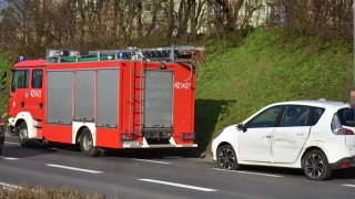 Zderzenie z wozem strażackim jadącym do pożaru