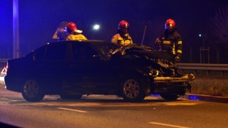 Rozbite BMW na ul. Poznańskiej