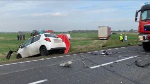 Śmiertelny wypadek z udziałem samochodu nauki jazdy