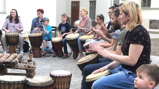 Zabębnili wspólnie z Drum Work