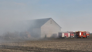 Pożar w gospodarstwie koło Zdziechowy