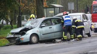 Zderzenie na wjeździe do Witkowa