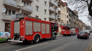 Interwencja straży na ul. Sobieskiego. Skończyło się na strachu