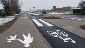 Powstała pierwsza część ścieżki rowerowej na ul. Gdańskiej