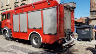 Uszkodził wóz strażacki i odjechał