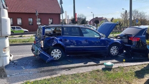 Zderzenie pięciu pojazdów na ul. Poznańskiej