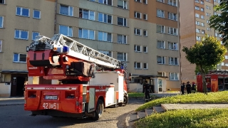 Interwencja straży pożarnej na os. Jagiellońskim