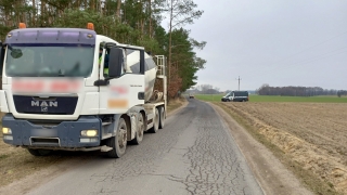 Betoniarką rozjeżdżał drogi w rejonie Lubochni