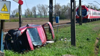 Zderzenie samochodu z pociągiem