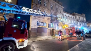 Pożar w kamienicy przy ul. Łubieńskiego
