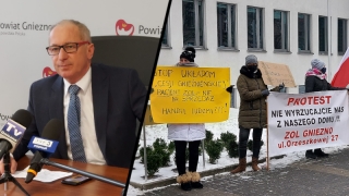 Starosta: „Zaczynam mieć z tym pewien kłopot”. Protestujący: „My nie chcemy się z nikim łączyć”