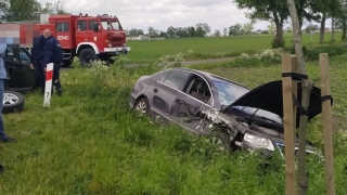 Zderzenie na szosie pod Niechanowem