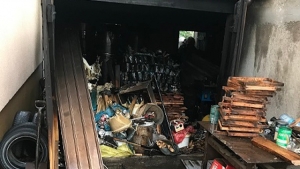 Pożar garażu - w akcji pięć zastępów