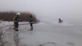 Akcja strażaków na Jeziorze Lednickim
