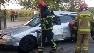 Zderzenie czterech aut na wyjeździe z Gniezna