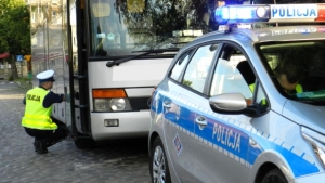 Policyjne kontrole autobusów i autokarów