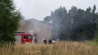 Pożar w pustostanie na os. Grunwaldzkim