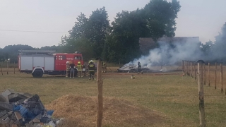 Pożar kempingu w piątkowe popołudnie