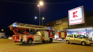 Interwencja strażaków w supermarkecie