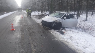 Zdarzenie drogowe koło Czerniejewa