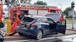 Wypadek na krajowej „piętnastce ”