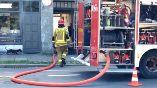 Pożar oficyny przy ul. Łaskiego