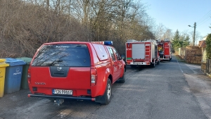 Interwencja służb po uszkodzeniu gazociągu