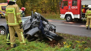 Poranny wypadek między Gnieznem a Kłeckiem