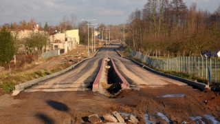 Budowa ul. Osiniec (widok od ul. Witkowskiej)