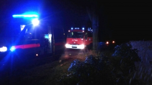 Wieczorny wypadek na drodze w Skorzęcinie