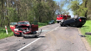 Zderzenie między Witkowem a Wólką. 9 osób trafiło do szpitala