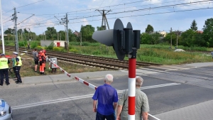 Przejazd kolejowy na Dalkach 2 sierpnia 2018 r.