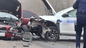 Zderzenie dwóch samochodów w Jankowie Dolnym