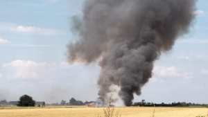 Kilkanaście zastępów gasiło pożary na polach