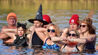 Halloweenowe morsowanie na Łazienkach