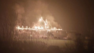 Nocny pożar domu w Wylatkowie