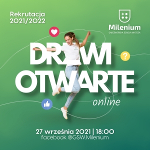 Drzwi Otwarte Online 2021 w Gnieźnieńskiej Szkole Wyższej Milenium