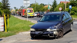 Zderzenie trzech pojazdów na ul. Kłeckoskiej