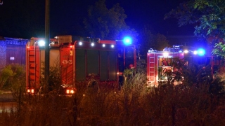 Wieczorny pożar przy ul. Składowej