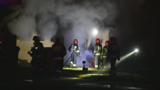 Pożar na stadionie Mieszka