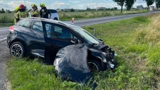 Zderzenie na skrzyżowaniu w Szczytnikach Czerniejewskich