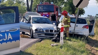 Zderzenie na szosie pod Gnieznem