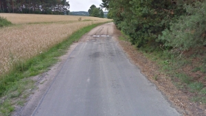 Powstanie asfaltowy, brakujący odcinek drogi z Kaliny w kierunku Wierzbiczan
