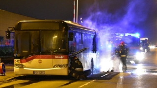 Poranny pożar autobusu MPK